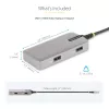 StarTech.com USB-C kelių prievadų adapteris - 4K 60Hz HDMI - HDR - 2 prievadų 5Gbps USB 3.0 šakotuvas - 100W Power Delivery perdavimas - GbE - sertifikuotas Chromebook - Windows/macOS