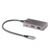StarTech.com USB-C kelių prievadų adapteris - 4K 60Hz HDMI su HDR - 3 prievadų USB šakotuvas - 100W Power Delivery perdavimas - Sertifikuotas Chromebook - Windows/macOS/iPadOS/Android™