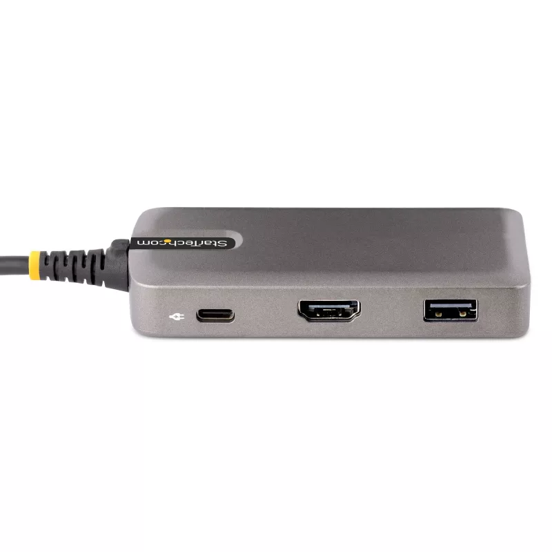 StarTech.com USB-C kelių prievadų adapteris - 4K 60Hz HDMI su HDR - 3 prievadų USB šakotuvas - 100W Power Delivery perdavimas - Sertifikuotas Chromebook - Windows/macOS/iPadOS/Android™