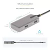 StarTech.com USB-C kelių prievadų adapteris - 4K 60Hz HDMI su HDR - 3 prievadų USB šakotuvas - 100W Power Delivery perdavimas - Sertifikuotas Chromebook - Windows/macOS/iPadOS/Android™