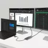 StarTech.com USB-C į dvigubą HDMI adapteris – USB-C arba A į 2x HDMI – 4K 60Hz – 100W maitinimo perdavimas – 30 cm įmontuotas kabelis – USB į HDMI kelių monitorių keitiklis nešiojamam kompiuteriui – TAA