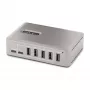 StarTech.com 10 prievadų USB-C šakotuvas - 8x USB-A / 2x USB-C - su maitinimu ir 65W adapteriu - USB 3.1 10Gbps - darbalaukiui / nešiojamam kompiuteriui su USB-IF sertifikuotu fiksuojamu kabeliu