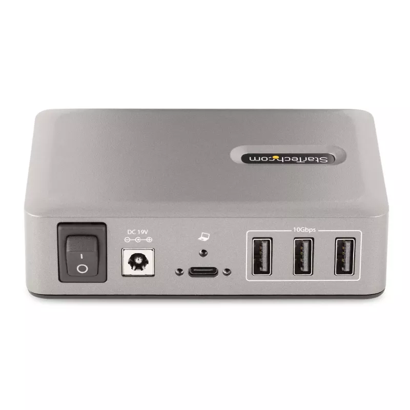 StarTech.com 10 prievadų USB-C šakotuvas - 8x USB-A / 2x USB-C - su maitinimu ir 65W adapteriu - USB 3.1 10Gbps - darbalaukiui / nešiojamam kompiuteriui su USB-IF sertifikuotu fiksuojamu kabeliu