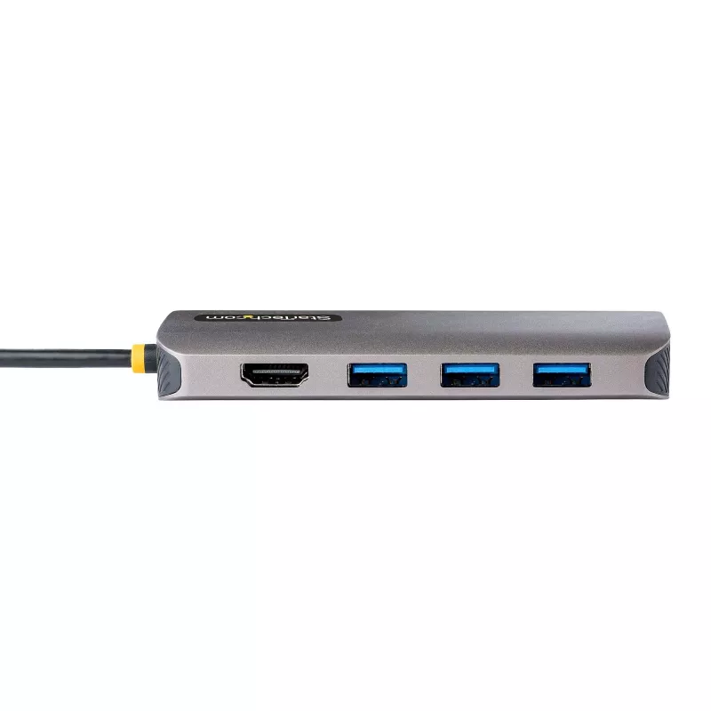 StarTech.com USB-C kelių prievadų adapteris 4K 60Hz HDMI, 3x USB-A 5Gbps, 100W PD, GbE, SD/MicroSD, 30 cm laidas, kelioninis dokas