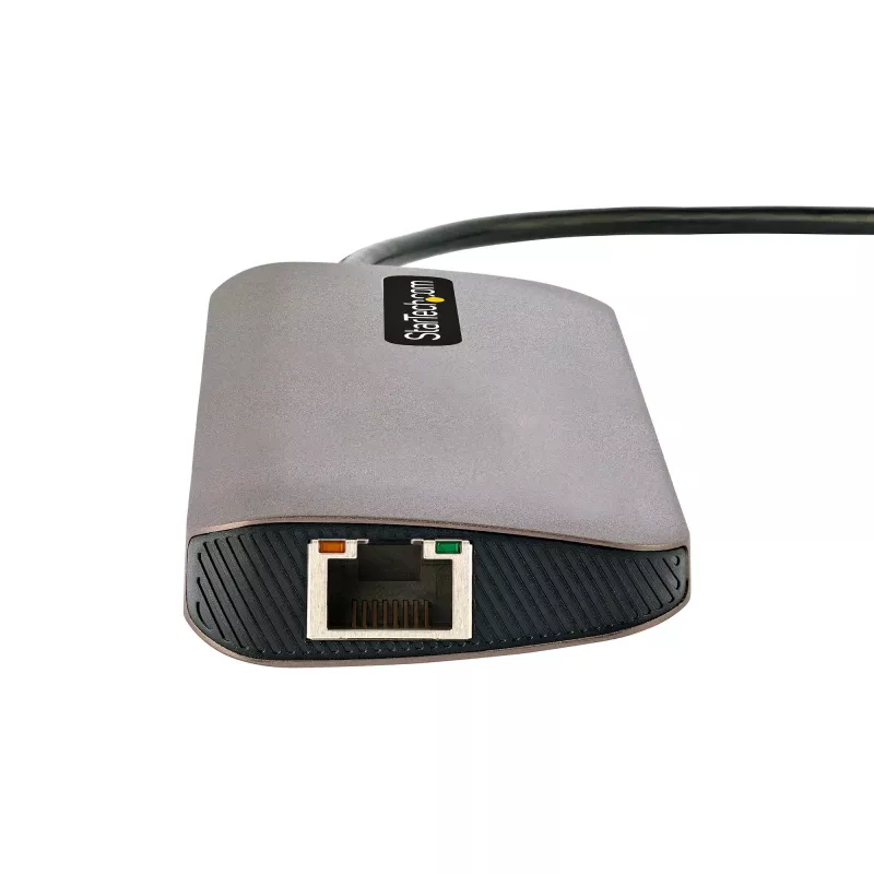 StarTech.com USB-C kelių prievadų adapteris 4K 60Hz HDMI, 3x USB-A 5Gbps, 100W PD, GbE, SD/MicroSD, 30 cm laidas, kelioninis dokas