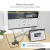 StarTech.com USB-C kelių prievadų adapteris 4K 60Hz HDMI, 3x USB-A 5Gbps, 100W PD, GbE, SD/MicroSD, 30 cm laidas, kelioninis dokas
