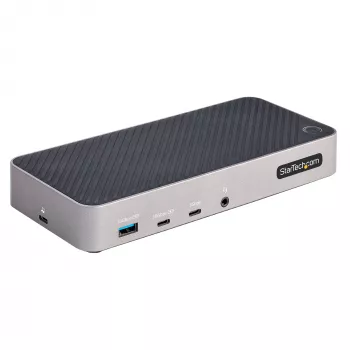 StarTech.com USB-C Triple Monitor Docking Station – USB-C dokavimo stotelė su trimis 4K monitoriais, 5x USB, GbE, 100W PD