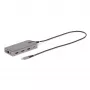 StarTech.com USB-C trigubo monitorio kelių prievadų adapteris, dvigubas 4K 60Hz + 4K 30Hz HDMI ir DisplayPort, 3 prievadų USB 10Gbps šakotuvas, 100W PD perdavimas, GbE, kelionių dokas, Windows ir ChromeOS