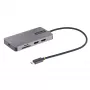 StarTech.com USB-C kelių prievadų adapteris, dvigubas HDMI vaizdas, 4K 60Hz, 2 prievadų 5Gbps USB-A šakotuvas, 100W Power Delivery perdavimas/GbE/SD/MicroSD, 30 cm kabelis, kelioninis dokas, nešiojamojo kompiuterio dokavimo stotelė