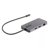 StarTech.com USB-C kelių prievadų adapteris, dvigubas HDMI vaizdas, 4K 60Hz, 2 prievadų 5Gbps USB-A šakotuvas, 100W Power Delivery perdavimas/GbE/SD/MicroSD, 30 cm kabelis, kelioninis dokas, nešiojamojo kompiuterio dokavimo stotelė