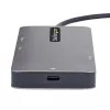 StarTech.com USB-C kelių prievadų adapteris, dvigubas HDMI vaizdas, 4K 60Hz, 2 prievadų 5Gbps USB-A šakotuvas, 100W Power Delivery perdavimas/GbE/SD/MicroSD, 30 cm kabelis, kelioninis dokas, nešiojamojo kompiuterio dokavimo stotelė
