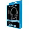 Sandberg USB Office Headset Pro Stereo laidinė ausinė, biurui/skambučių centrui, 20–20000 Hz, 115 g, juoda