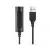 Sandberg 2in1 Office Headset Jack+USB, laidinės ausinės biurui, 20–20000 Hz, 110 g, juodos