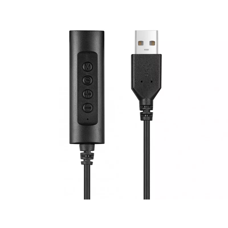 Sandberg 2in1 Office Headset Jack+USB, laidinės ausinės biurui, 20–20000 Hz, 110 g, juodos