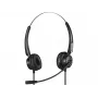 Sandberg USB+RJ9/11 Headset Pro Stereo laidinis ausinių komplektas biurui ir skambučių centrams, 20–7000 Hz, juodas