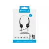 Sandberg USB+RJ9/11 Headset Pro Stereo laidinis ausinių komplektas biurui ir skambučių centrams, 20–7000 Hz, juodas