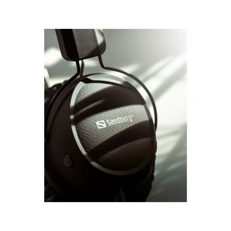 Sandberg Wireless Headset ANC FlexMic belaidės ausinės su mikrofono rankenėle, juodos