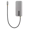 StarTech.com USB-C kelių prievadų adapteris, 4K 60Hz HDMI vaizdas, 3 prievadų 5Gbps USB centras, 100W maitinimo perdavimas, GbE, 30 cm laidas, mini kelioninis dokas