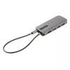 StarTech.com USB-C kelių prievadų adapteris, 4K 60Hz HDMI vaizdas, 3 prievadų 5Gbps USB centras, 100W maitinimo perdavimas, GbE, 30 cm laidas, mini kelioninis dokas