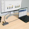 StarTech.com USB-C kelių prievadų adapteris, 4K 60Hz HDMI vaizdas, 3 prievadų 5Gbps USB centras, 100W maitinimo perdavimas, GbE, 30 cm laidas, mini kelioninis dokas