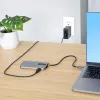 StarTech.com USB-C kelių prievadų adapteris, 4K 60Hz HDMI vaizdas, 3 prievadų 5Gbps USB centras, 100W maitinimo perdavimas, GbE, 30 cm laidas, mini kelioninis dokas