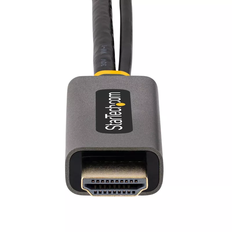 StarTech.com 1ft (30cm) HDMI į DisplayPort adapterio kabelis, aktyvus 4K 60Hz HDMI 2.0 į DP 1.2 keitiklis, HDR, USB maitinimas, HDMI šaltinis į DisplayPort monitorių nešiojamiesiems/stacionariems kompiuteriams