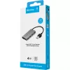 Sandberg USB 3.0 Pocket Hub 4 prievadai, USB 3.2 Gen 1 Type-A, 5000 Mbit/s, baltas, aliuminis