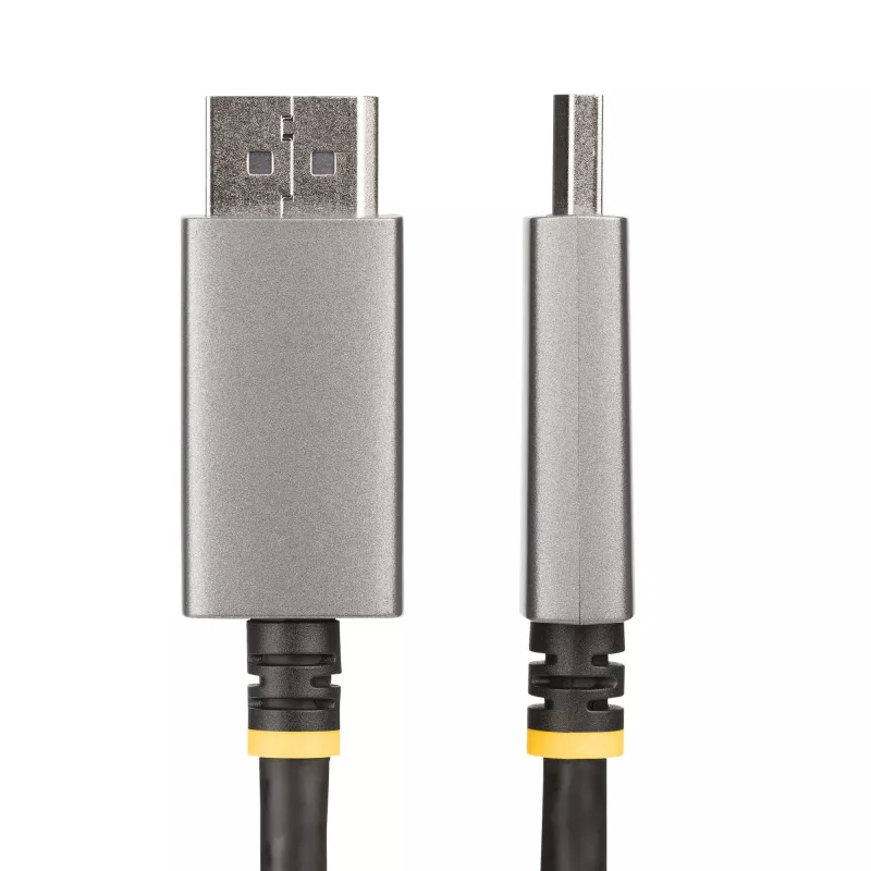 StarTech.com 6ft (2m) DisplayPort į HDMI adapterio laidas, 8K 60Hz, 4K 144Hz, HDR10, DP 1.4 į HDMI 2.1 aktyvus vaizdo keitiklis, DisplayPort staliniam kompiuteriui prie HDMI monitoriaus, M/M - DisplayPort į HDMI laidas