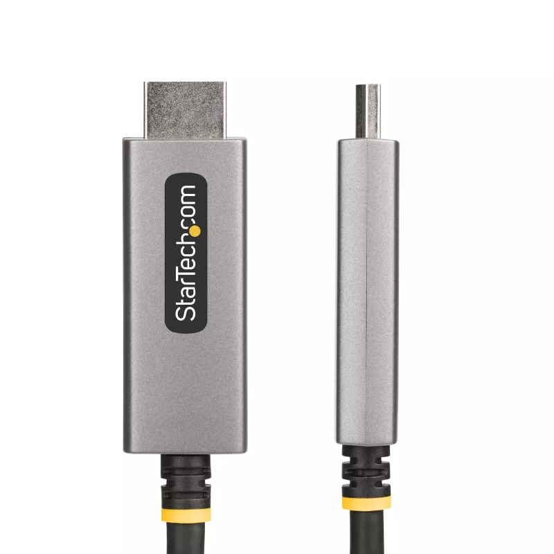 StarTech.com 6ft (2m) DisplayPort į HDMI adapterio laidas, 8K 60Hz, 4K 144Hz, HDR10, DP 1.4 į HDMI 2.1 aktyvus vaizdo keitiklis, DisplayPort staliniam kompiuteriui prie HDMI monitoriaus, M/M - DisplayPort į HDMI laidas