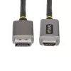 StarTech.com 6ft (2m) DisplayPort į HDMI adapterio laidas, 8K 60Hz, 4K 144Hz, HDR10, DP 1.4 į HDMI 2.1 aktyvus vaizdo keitiklis, DisplayPort staliniam kompiuteriui prie HDMI monitoriaus, M/M - DisplayPort į HDMI laidas
