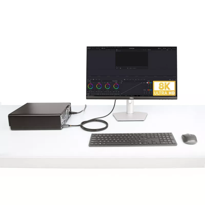 StarTech.com 6ft (2m) DisplayPort į HDMI adapterio laidas, 8K 60Hz, 4K 144Hz, HDR10, DP 1.4 į HDMI 2.1 aktyvus vaizdo keitiklis, DisplayPort staliniam kompiuteriui prie HDMI monitoriaus, M/M - DisplayPort į HDMI laidas