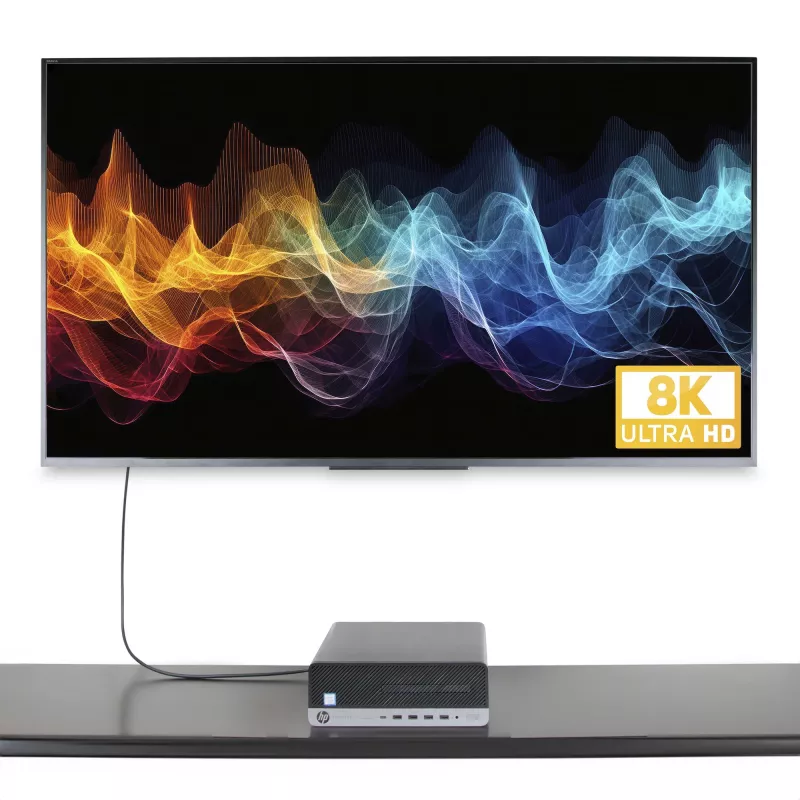 StarTech.com 6ft (2m) DisplayPort į HDMI adapterio laidas, 8K 60Hz, 4K 144Hz, HDR10, DP 1.4 į HDMI 2.1 aktyvus vaizdo keitiklis, DisplayPort staliniam kompiuteriui prie HDMI monitoriaus, M/M - DisplayPort į HDMI laidas
