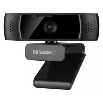 Sandberg USB Webcam Autofocus DualMic, Full HD 1080p, automatinis fokusavimas, stereo mikrofonas