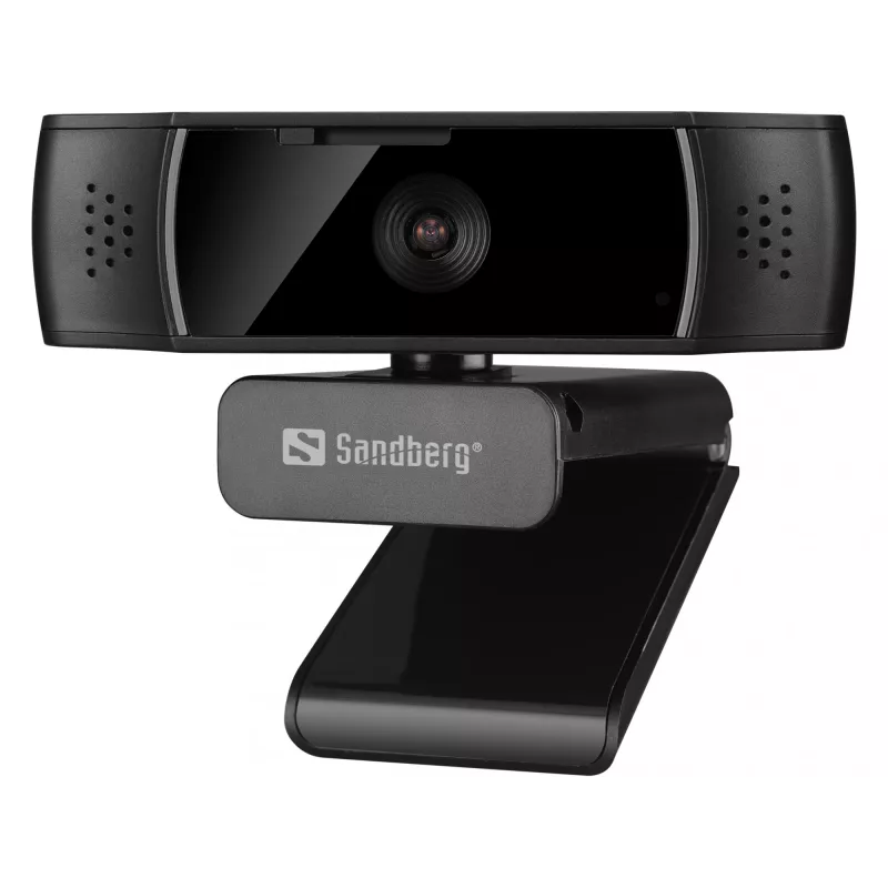 Sandberg USB Webcam Autofocus DualMic, Full HD 1080p, automatinis fokusavimas, stereo mikrofonas