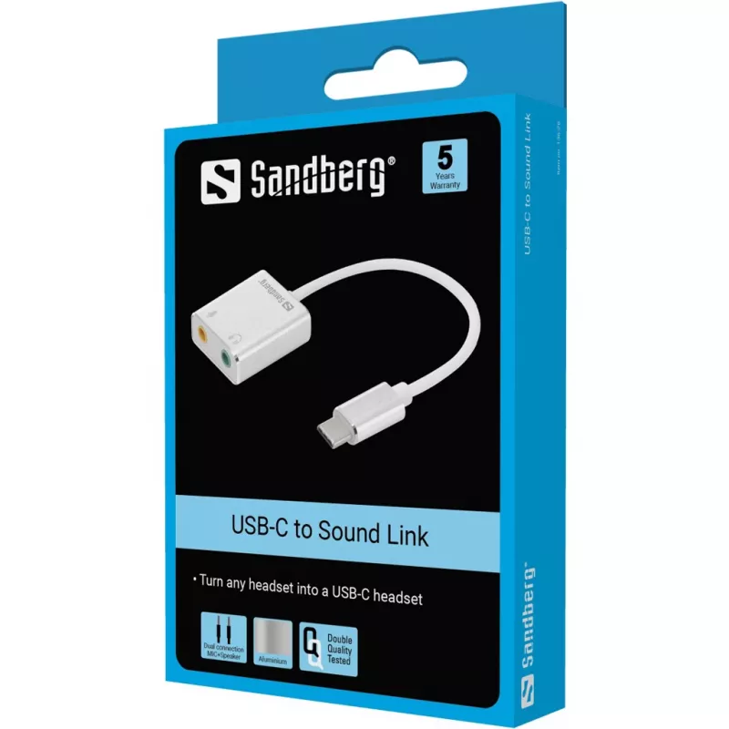 Sandberg USB-C į garso jungtį