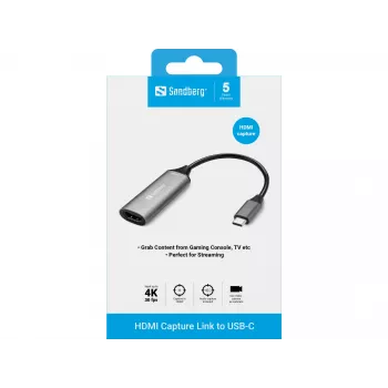 Sandberg HDMI fiksavimo jungtis į USB-C