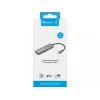 Sandberg USB-C į 4x USB-C centras, USB 3.2 Gen 1, 10 Gbit/s, pilka, aliuminis, 0,15 m