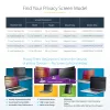 „StarTech.com“ privatumo ekrano apsauga, skirta 13 colių „MacBook Air M2/M3“, nuimama ir reversinė, antirefleksinė, magnetinė, su 51 % mėlynos šviesos mažinimu