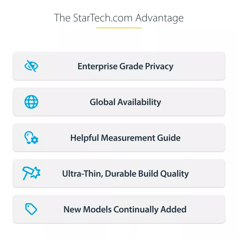 „StarTech.com“ privatumo ekrano apsauga, skirta 13 colių „MacBook Air M2/M3“, nuimama ir reversinė, antirefleksinė, magnetinė, su 51 % mėlynos šviesos mažinimu