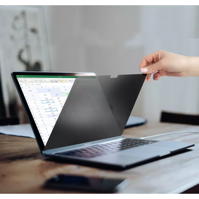 StarTech.com privatumo ekrano apsauga, skirta 14 colių MacBook Pro 2021/2023, antirefleksinis filtras su 51 % mėlynos šviesos redukcija, ±30° žiūrėjimo kampas, reversinė matinė/blizgi pusė