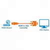 Manhattan HDMI į VGA keitiklio laidas, 1080p, 30 cm, vyriškas į moterišką, Micro-USB maitinimo įvestis, juodas, trejų metų garantija