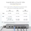 StarTech.com USB4 dokų stotelė dviem monitoriams, dviguba 4K 120Hz arba viena 8K 60Hz HDMI, 100W nešiojamojo kompiuterio įkrovimas, 2,5GbE, USB-C kelių monitorių dokas, be tvarkyklių