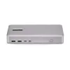 StarTech.com USB4 dokų stotelė dviem monitoriams, dviguba 4K 120Hz arba viena 8K 60Hz HDMI, 100W nešiojamojo kompiuterio įkrovimas, 2,5GbE, USB-C kelių monitorių dokas, be tvarkyklių