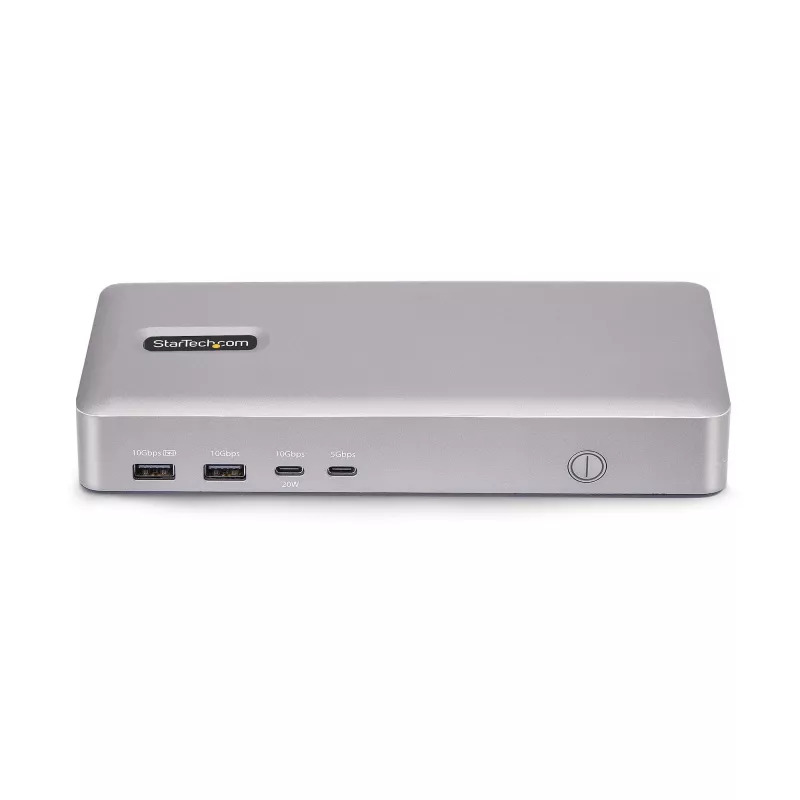 StarTech.com USB4 dokų stotelė dviem monitoriams, dviguba 4K 120Hz arba viena 8K 60Hz HDMI, 100W nešiojamojo kompiuterio įkrovimas, 2,5GbE, USB-C kelių monitorių dokas, be tvarkyklių