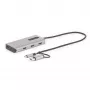 StarTech.com USB-C kelių prievadų adapteris su USB-C į USB-A mova, dvigubas HDMI (4K30Hz/1080p60Hz), 3x USB-A 5Gbps, mini kelioninis dokas, nešiojamojo kompiuterio dokavimo stotelė, 40 cm kabelis