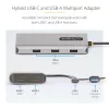 StarTech.com USB-C kelių prievadų adapteris su USB-C į USB-A mova, dvigubas HDMI (4K30Hz/1080p60Hz), 3x USB-A 5Gbps, mini kelioninis dokas, nešiojamojo kompiuterio dokavimo stotelė, 40 cm kabelis