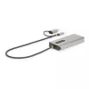 StarTech.com USB-C kelių prievadų adapteris su USB-C į USB-A mova, dvigubas HDMI (4K30Hz/1080p60Hz), 3x USB-A 5Gbps, mini kelioninis dokas, nešiojamojo kompiuterio dokavimo stotelė, 40 cm kabelis