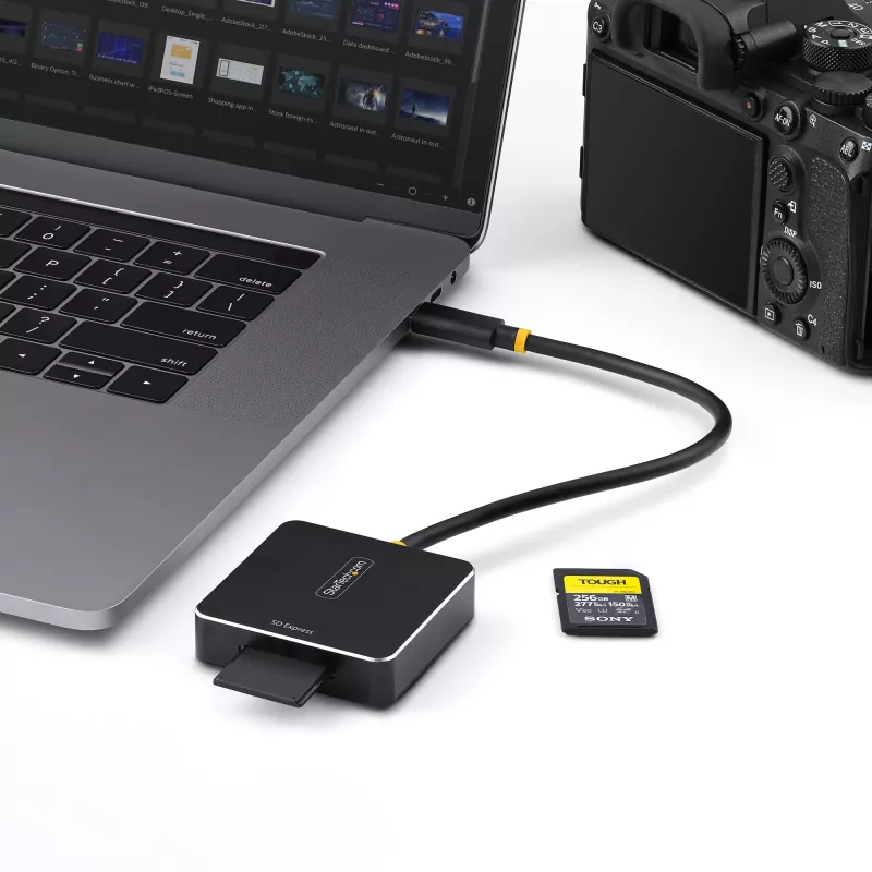 StarTech.com 1B-USB-C-SDE-ADAPTER SD Express kortelių skaitytuvas USB 3.2 Gen 2 (3.1 Gen 2) Type-C juodas