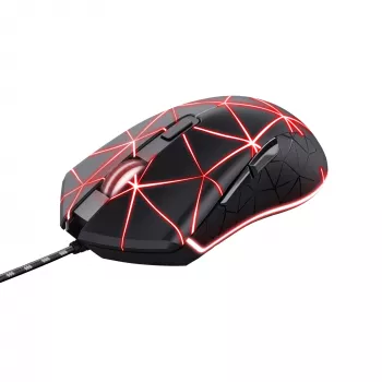 Trust GXT 133 Locx žaidimų pelė, dešinei rankai, USB-A, optinė, 4000 DPI