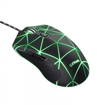 Trust GXT 133 Locx žaidimų pelė, dešinei rankai, USB-A, optinė, 4000 DPI